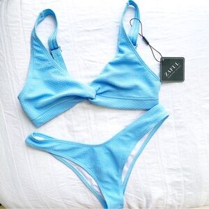 NWT Blue Zaful Bikini Size M
